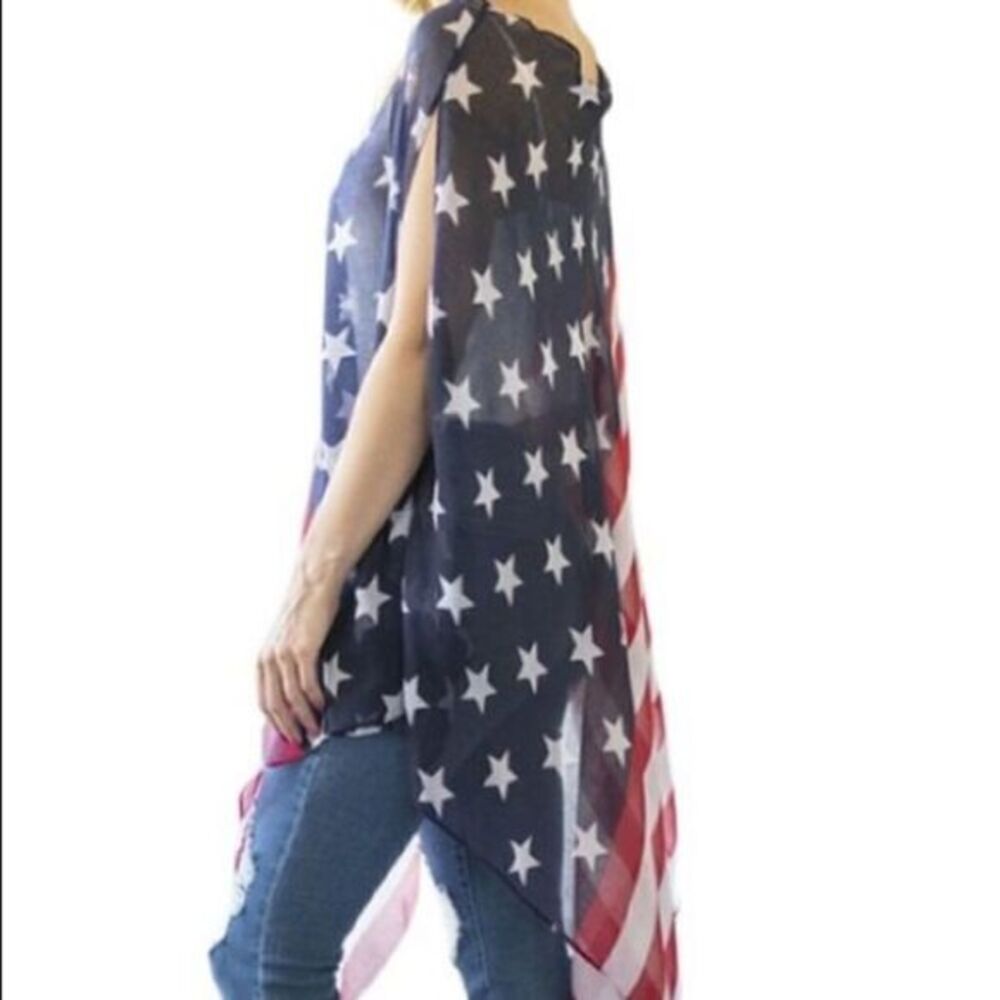 Lightweight Flag Poncho - Picture 6 of 6